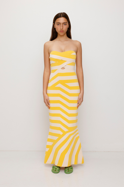Aude Maxikleid - Golden