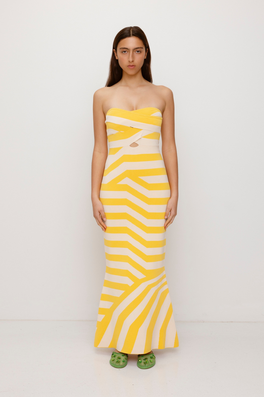 Aude Maxikleid - Golden
