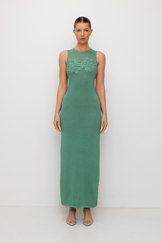 Camilla Maxikleid - Meeresschaum