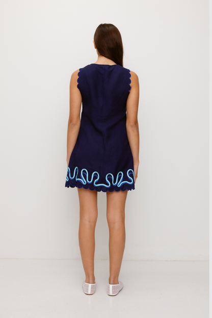 Zabelle Minikleid - Tinte