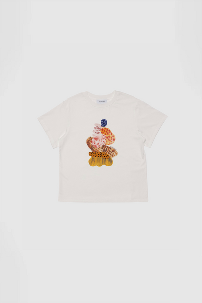 Kora T-Shirt - Elfenbein