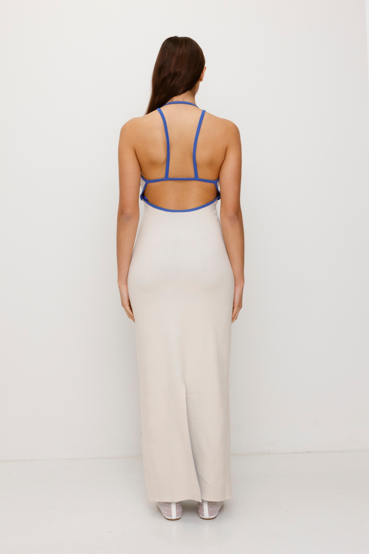 Espiral Strickkleid - Creme