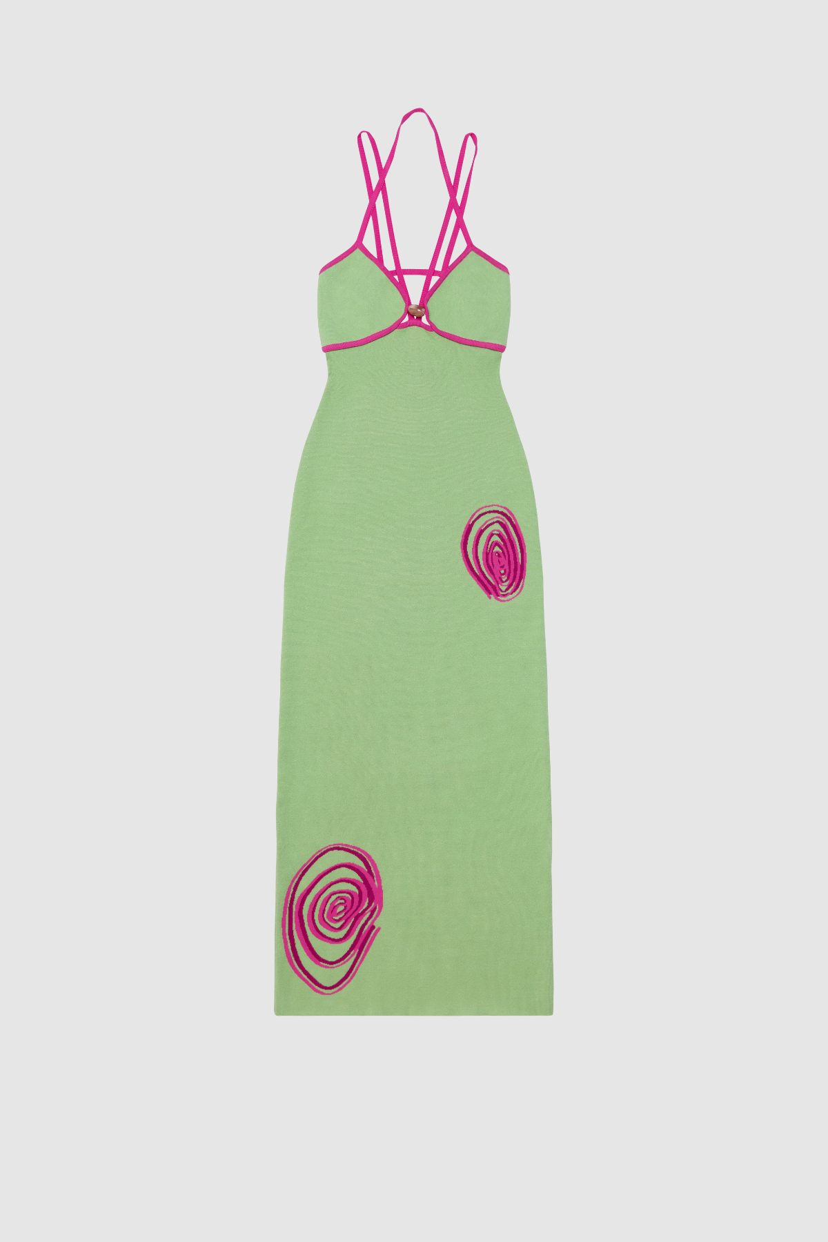 Espiral Strickkleid - Salbeigrün