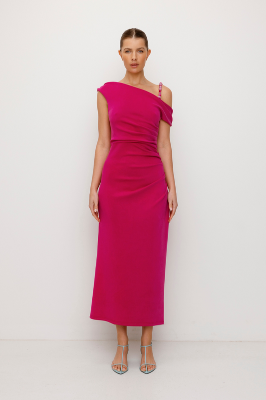 Flor Maxikleid - Magenta