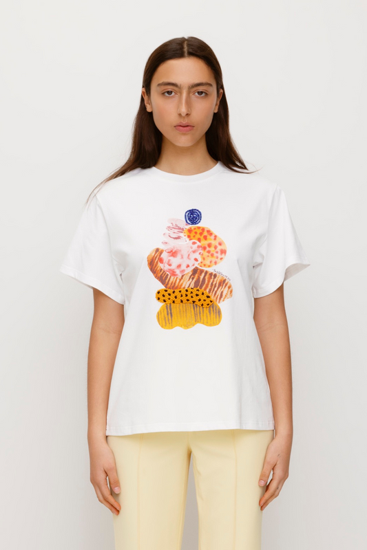 Kora T-Shirt - Elfenbein