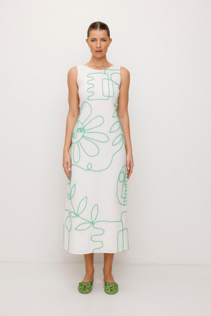 Luna Maxikleid - Elfenbein