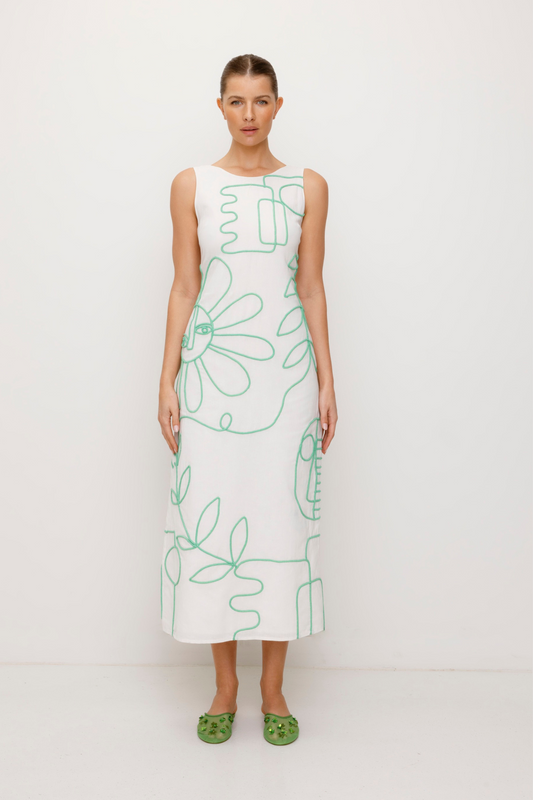 Luna Maxikleid - Elfenbein