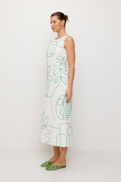 Luna Maxikleid - Elfenbein