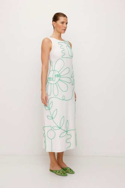 Luna Maxikleid - Elfenbein