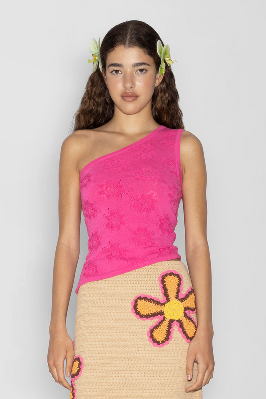 Bettina One-Shoulder-Top - Candy