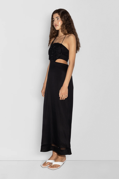 Cara Shell Maxikleid - Noir