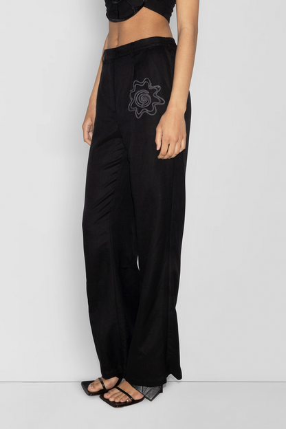 Cara Wide Leg Pant - Noir