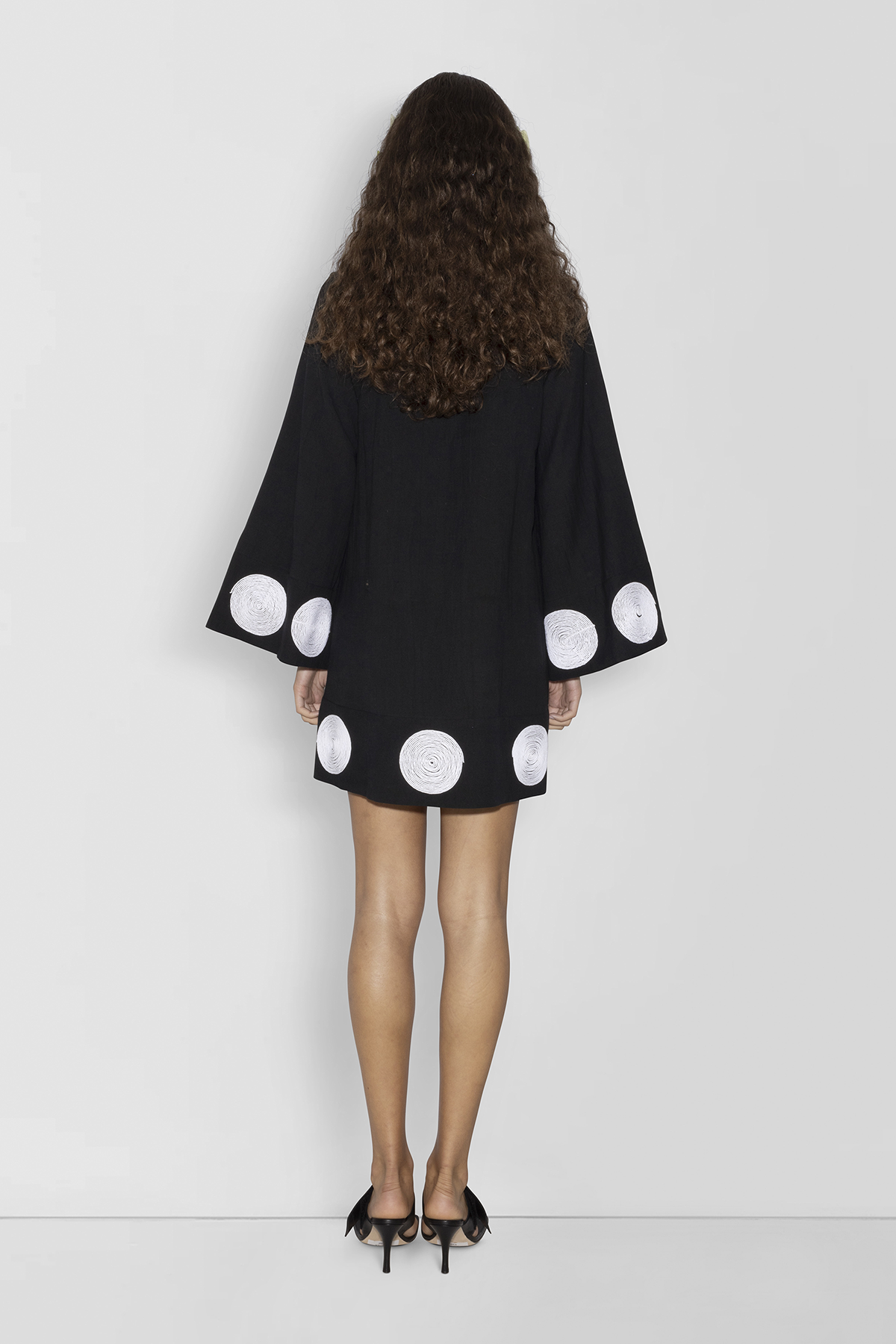 Filipa besticktes Minikleid – Noir