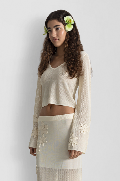 Iris Bluse - Elfenbein