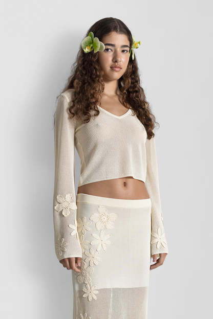 Iris Bluse - Elfenbein