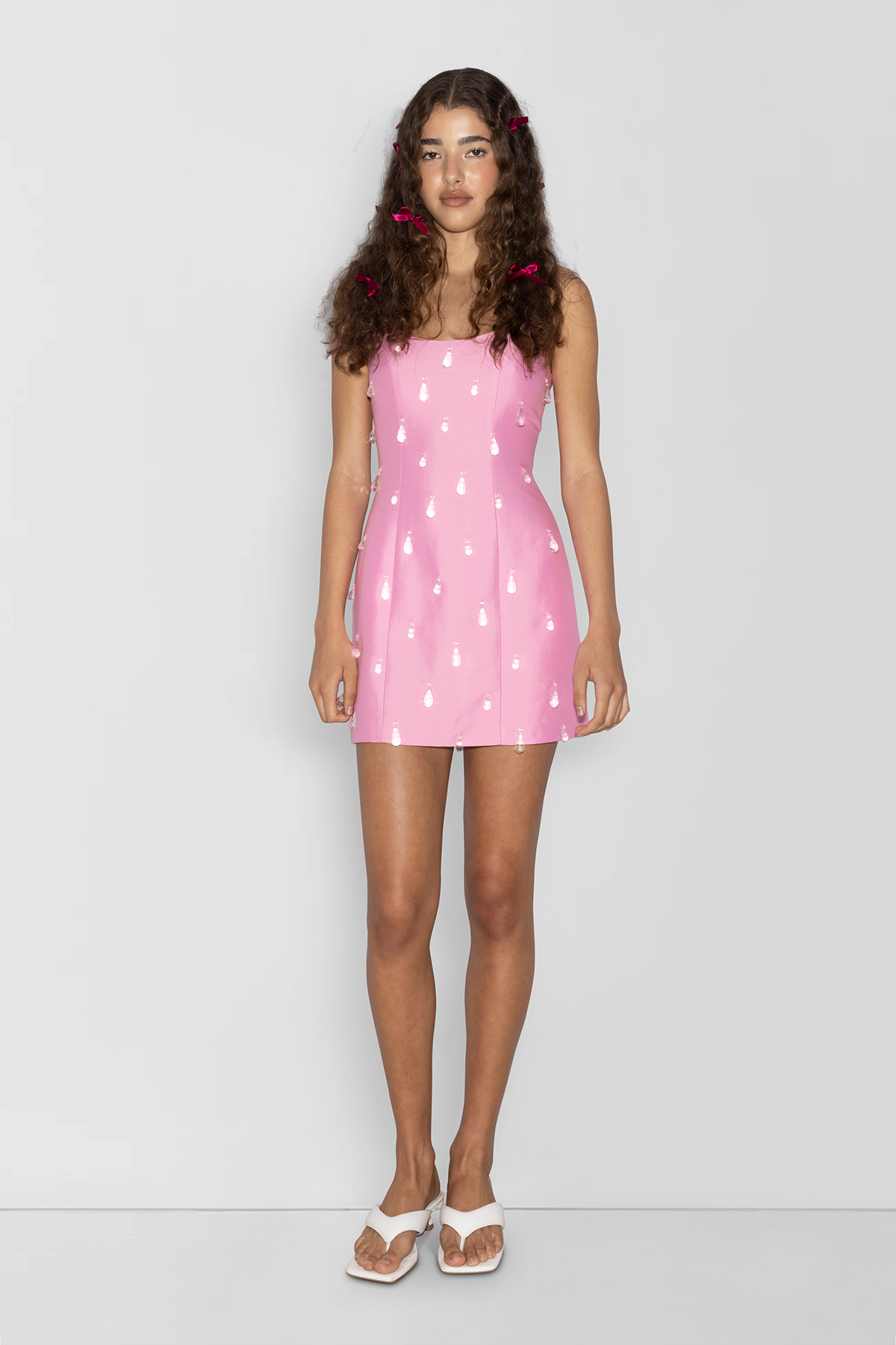 Luvia Minikleid mit Perlen - Floss