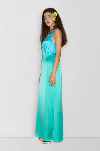 Oahu Slip-Kleid - Aquamarin