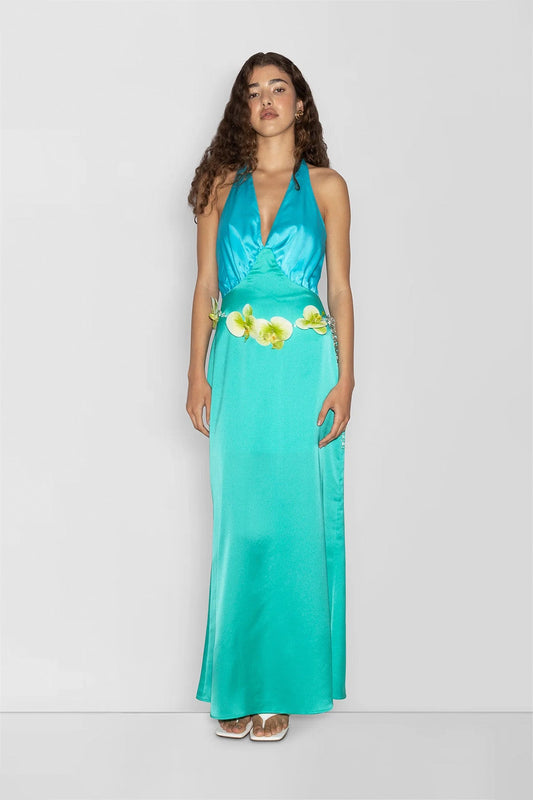 Oahu Slip-Kleid - Aquamarin