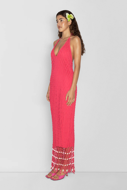 Reis Makramee-Maxikleid - Candy
