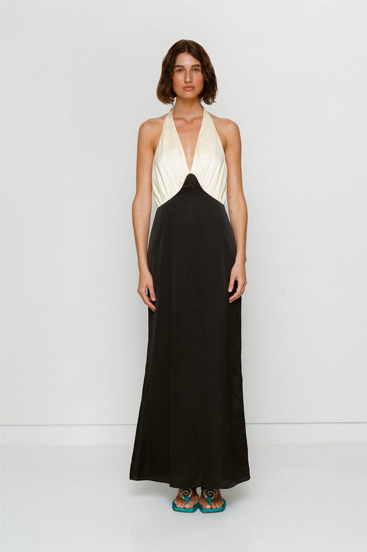 Oahu Slip Dress - Noir