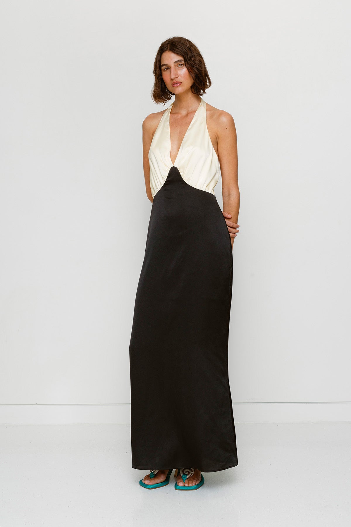 Oahu Slip Dress - Noir