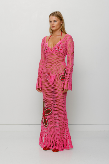 Elke Häkel-Maxikleid - Candy