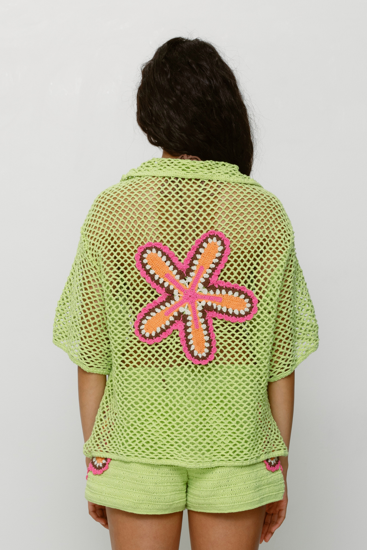 Elke Häkelshirt - Limette