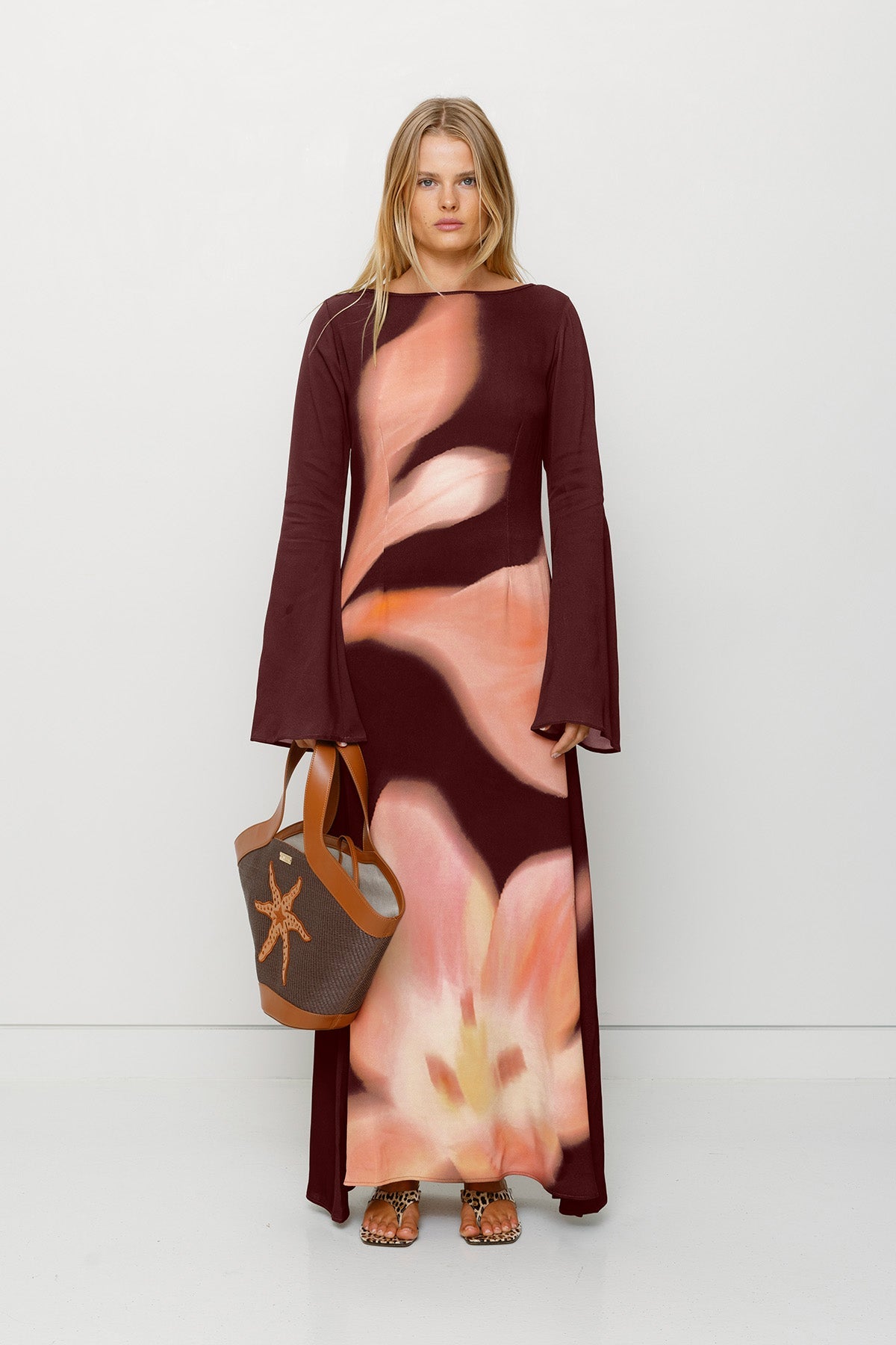 Leona Maxikleid - Kakaoblume