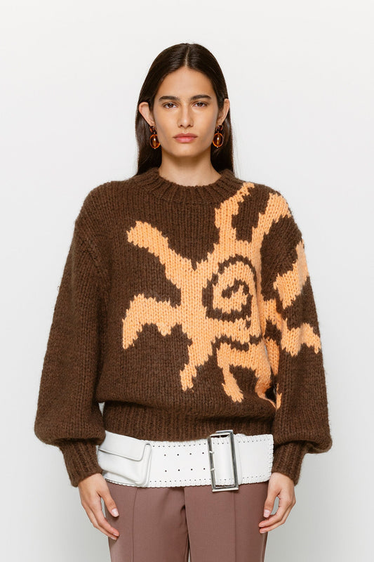 Sueno Strickpullover - Braune Sonne