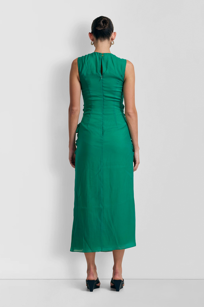 Allegra Midikleid - Smaragdgrün
