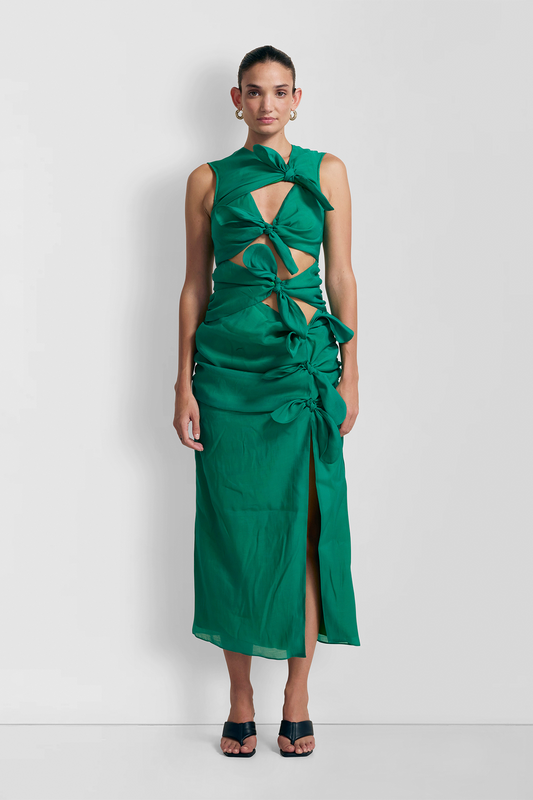 Allegra Midikleid - Smaragdgrün