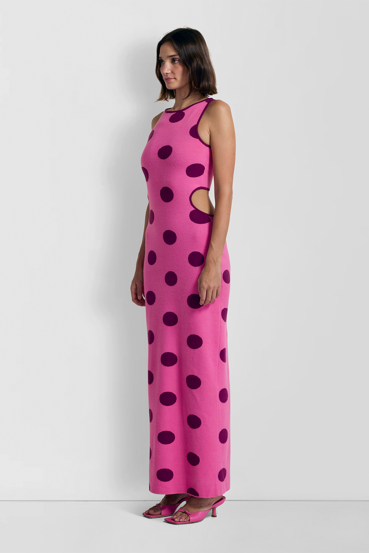 Mira Strick-Maxikleid – Candy Spot
