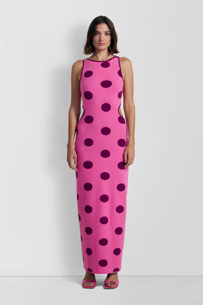 Mira Strick-Maxikleid – Candy Spot