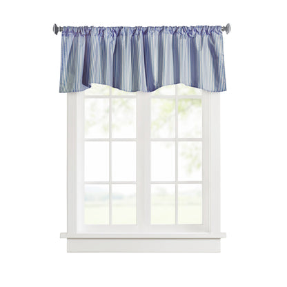 ThermaLogic Fenstervorhang-Set mit Streifen und Stangenaufsatz