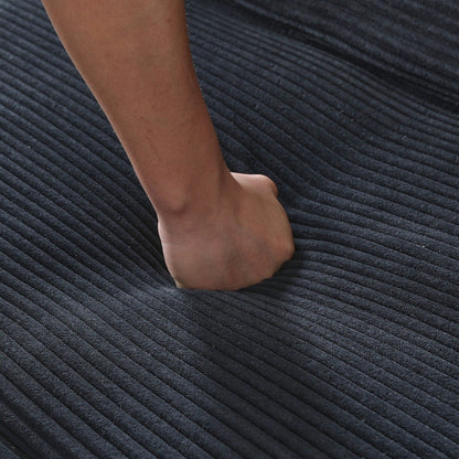 This 66-inch corduroy sofa bed can flexibly adapt to the living room, apartment and bedroom