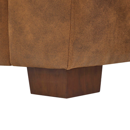 Three-Seat Leather Sofa - 30.5 D x 81 W x 34.5 H