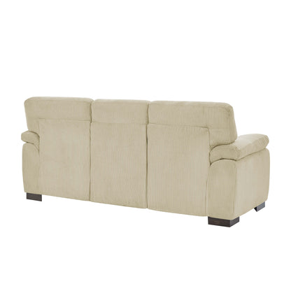 Three-Seat Leather Sofa - 30.5 D x 81 W x 34.5 H
