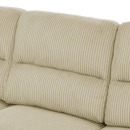 Three-Seat Leather Sofa - 30.5 D x 81 W x 34.5 H