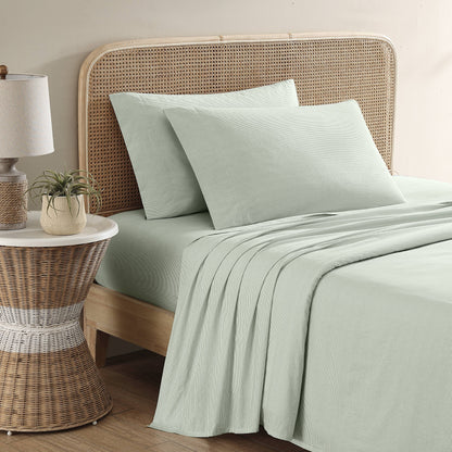 Tommy Bahama Bettwäsche-Sets aus gewaschenem Baumwollperkal mit Aufdruck