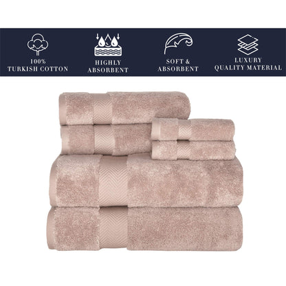 Towels Beyond Becci Handtuchset aus türkischer Baumwolle und schnelltrocknende, ultraweiche, super saugfähige Badetücher und 6er-Set