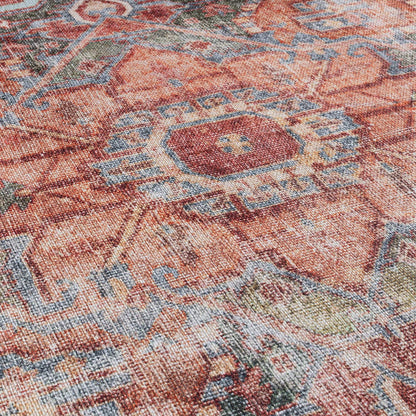 Traditioneller, maschinenwaschbarer Teppich im Used-Look