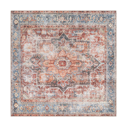 Traditioneller, maschinenwaschbarer Teppich im Used-Look
