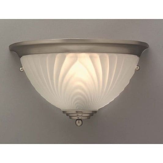 Übergangs-Wandleuchte mit 1 Licht, gebürstetes Nickel