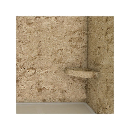 Transolid Studio Eck-Duschsitz aus massiver Oberfläche, wandmontiert, 35,6 x 35,6 cm, 14,5 x 14,25 x 3