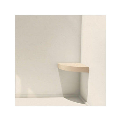 Transolid Studio Eck-Duschsitz aus massiver Oberfläche, wandmontiert, 35,6 x 35,6 cm, 14,5 x 14,25 x 3