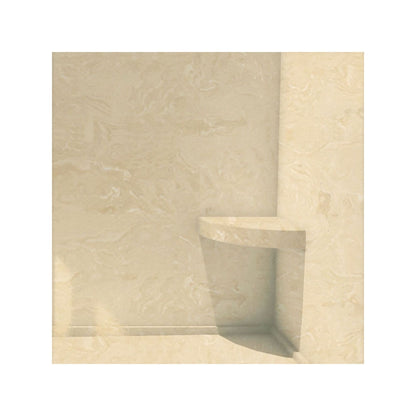Transolid Studio Eck-Duschsitz aus massiver Oberfläche, wandmontiert, 35,6 x 35,6 cm, 14,5 x 14,25 x 3