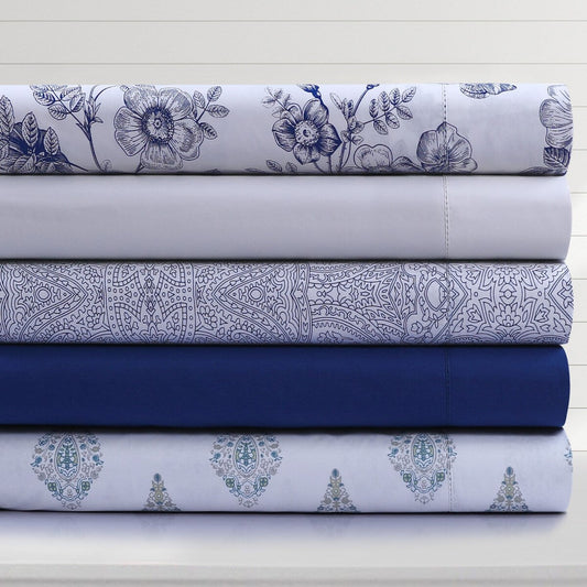 Tribeca Living Bettlaken-Set aus Bio-Baumwolle, Fadenzahl 400, Perkal, extra tief