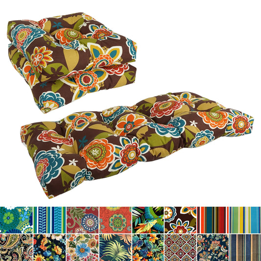 Getuftetes Sofakissen-Set für drinnen und draußen (3er-Set) – 19 x 19/19 x 42