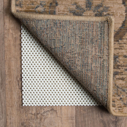 Vista Home Ultra Hold Teppichunterlage aus gestricktem Polyester, PVC-beschichtet, Weiß, Beige