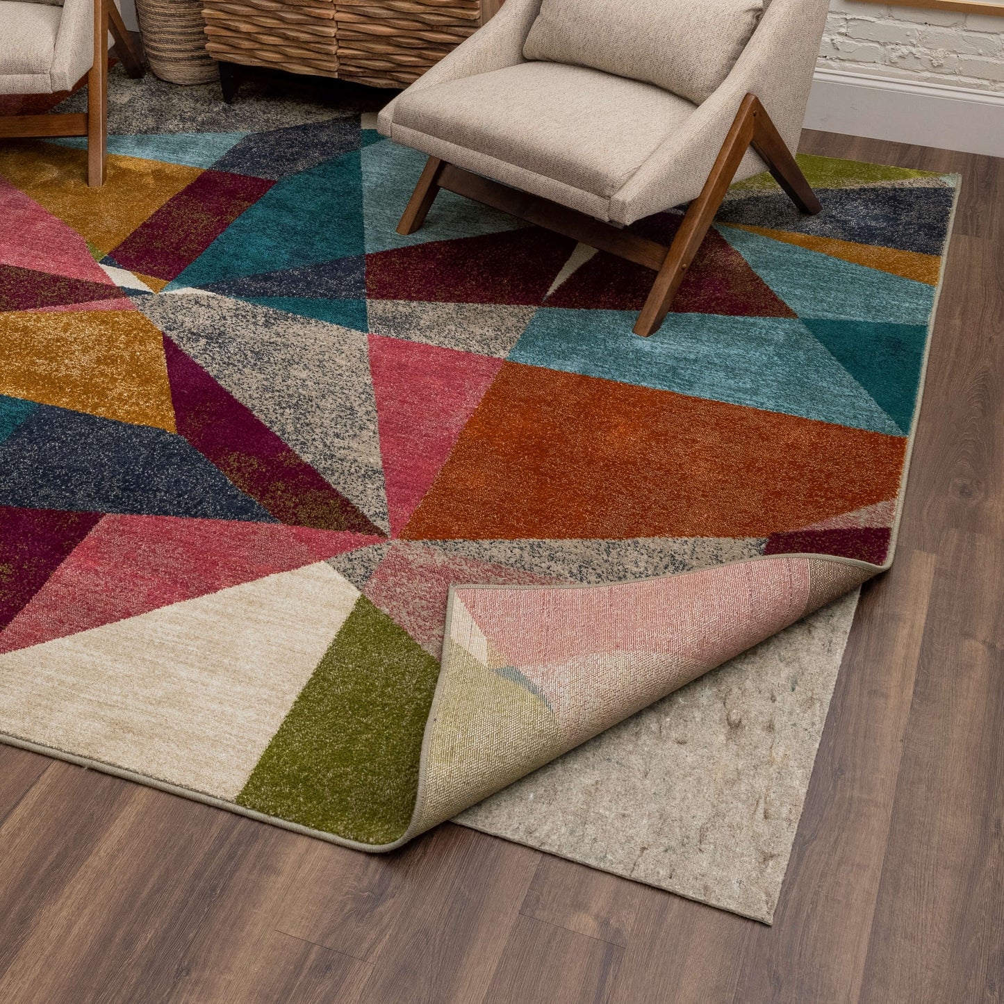 Mohawk Home Universal-Teppichunterlage aus dickem, rutschfestem Filz, Grau